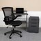 Flash Furniture Black Desk, Chair, Cabinet Set BLN-CLIFAPPX5-BK-GG - alternate 1
